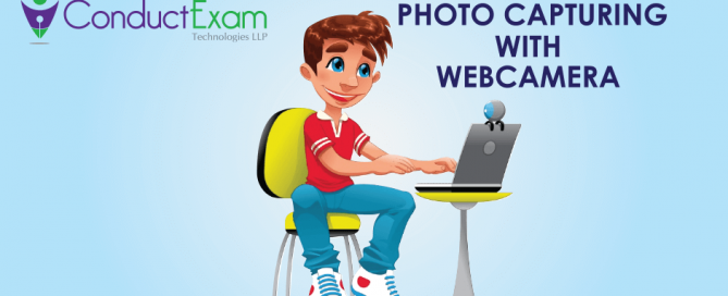 Student authentication by live photo capturing in online exam process