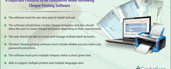 6 Important Features of Cheque Printing Software