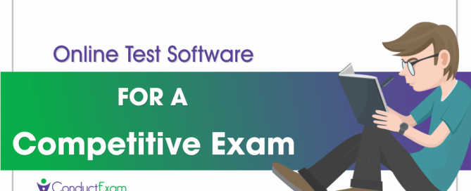 Online test software for a competitive exam