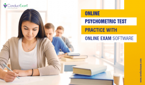 Online psychometric test: practice with Online Exam software